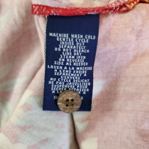 Havana Jack Cafe Red Hibiscus Aloha Short Sleeve Top | Sz 1X - Picture 4 of 4